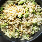 vegan linguine with cauliflower, chickpeas and fennel
