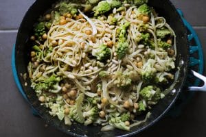 romanesco fennel chickpea linguine