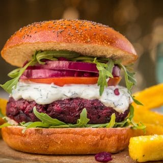 Demuths Indulgent vegan cookery class and beetroot burger recipe