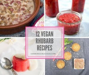 12 vegan rhubarb recipes