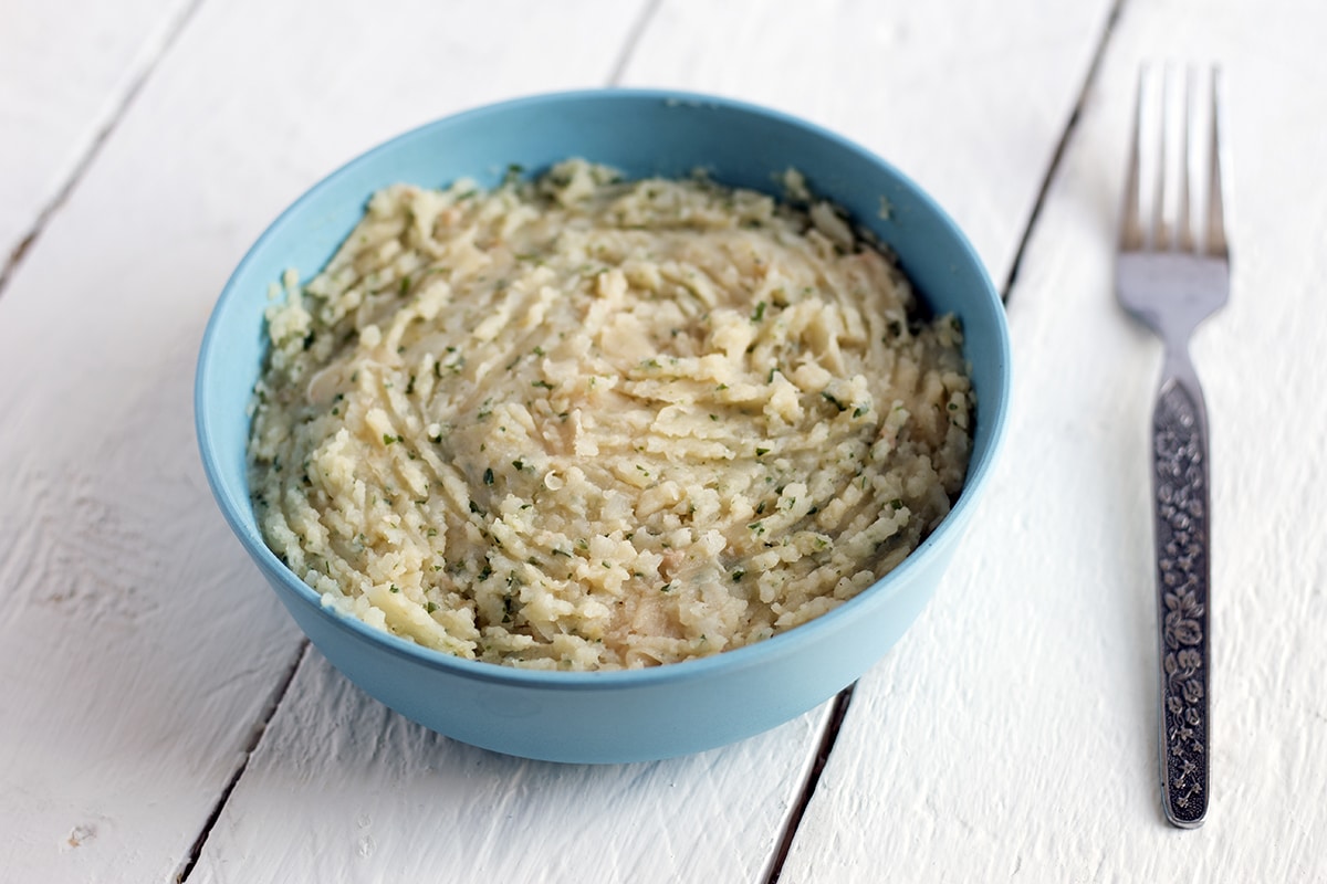 Butterbean and celeriac mash Cook Veggielicious