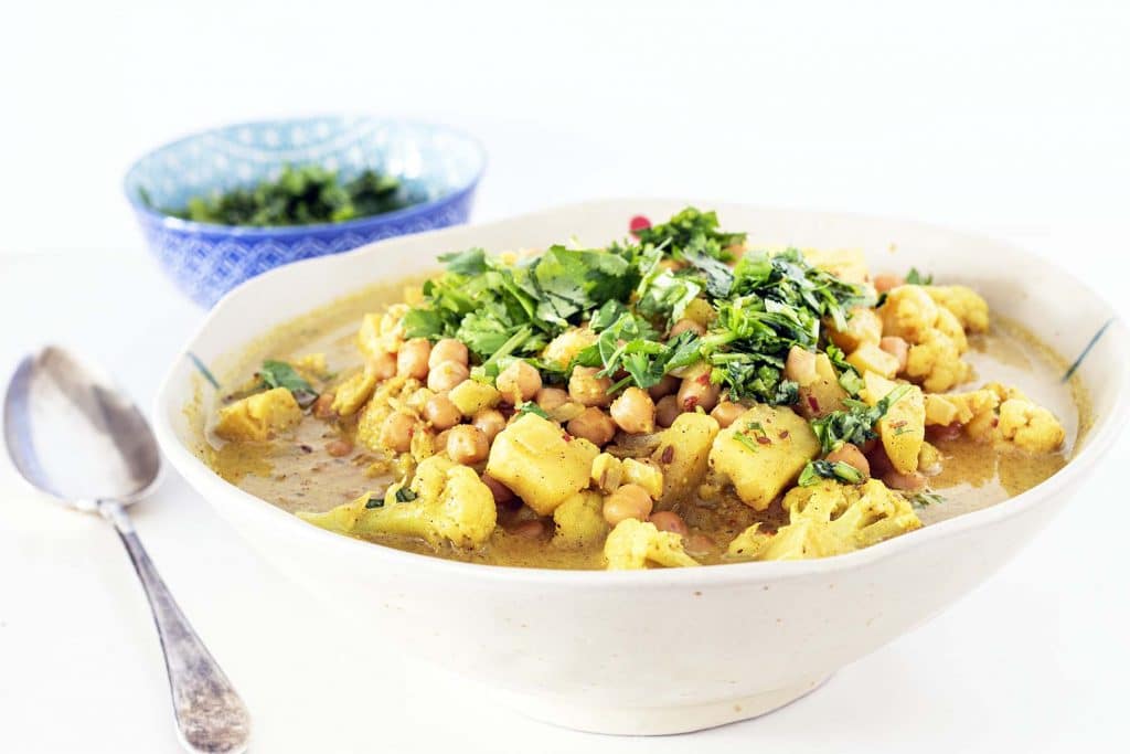 cauliflower and parsnip curry