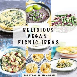 various vegan picnic recipes