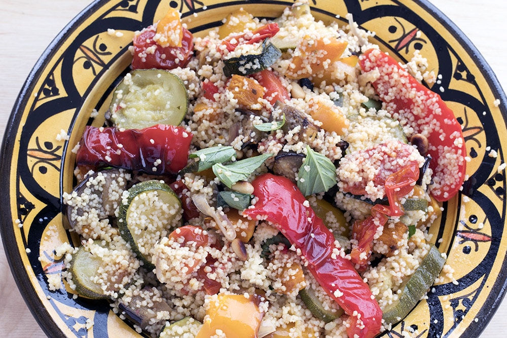 roasted vegetable cous cous by Cook Veggielicious
