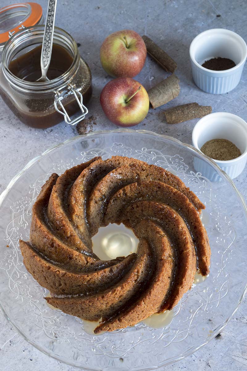 spiced vegan apple cake by Cook Veggielicious