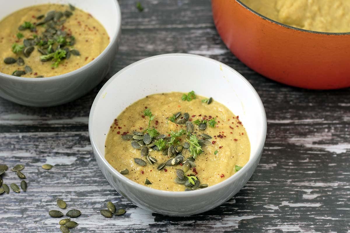 curried parsnip soup by Cook Veggielicious