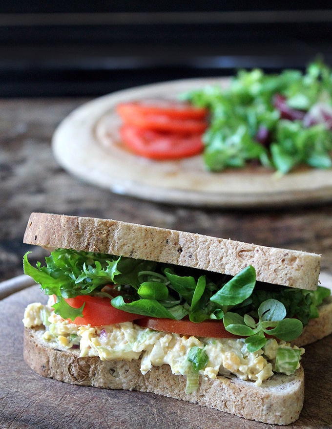Vegan tuna mayo sandwich by Veggie Desserts