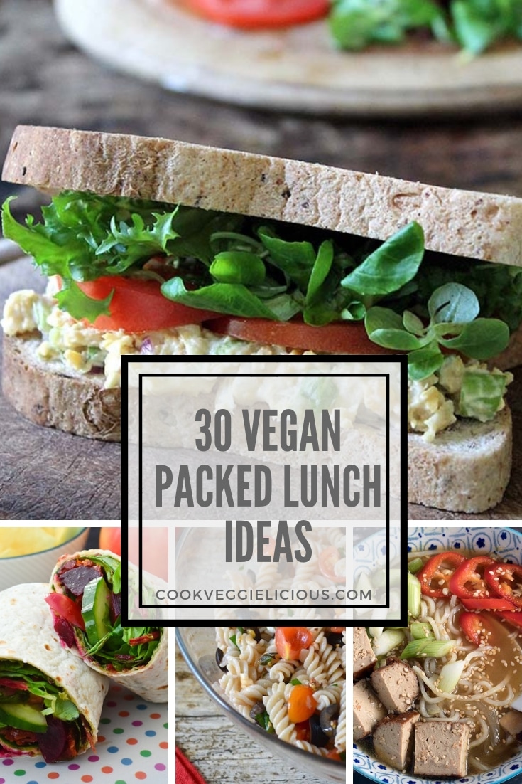 30 vegan packed lunch ideas - Cook Veggielicious