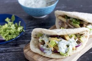 vegan jackfruit gyros recipe by Cook Veggieliciosu