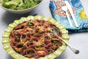 spinach and mushroom vegan rotolo by Cook Veggielicious