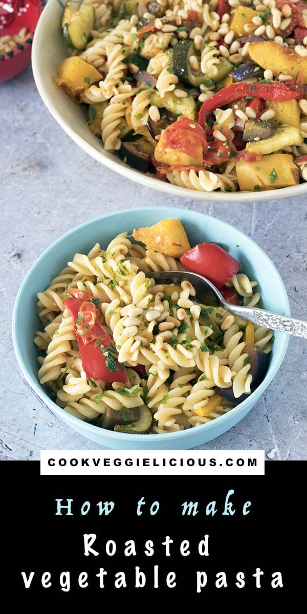 pasta with roasted vegetables