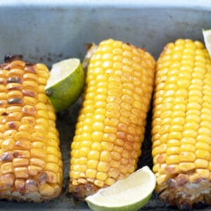 roasted corn on the cob with lime