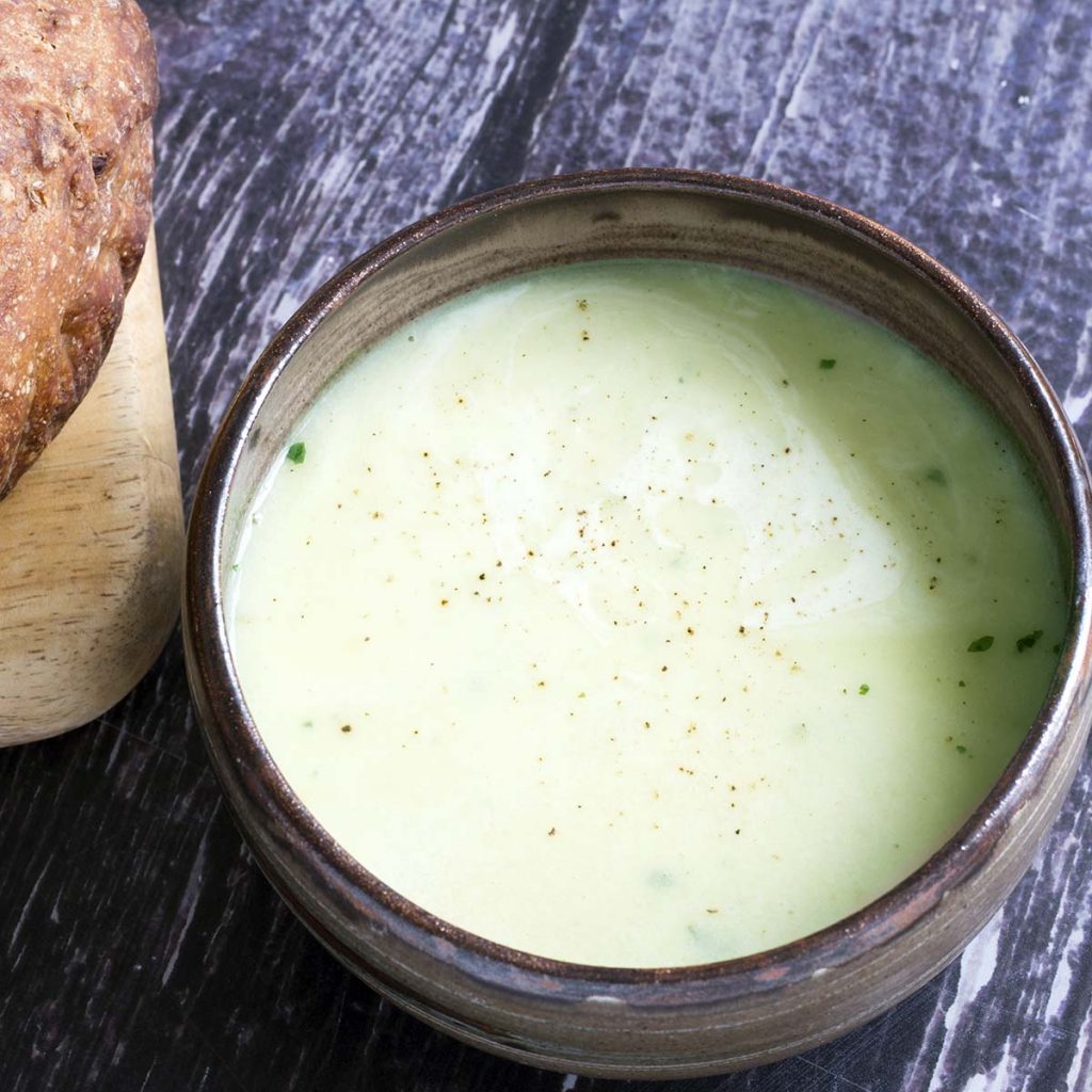 Potato and fennel soup vegan Cook Veggielicious