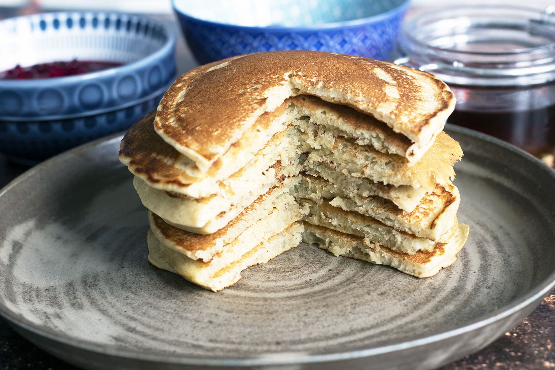 Easy vegan pancakes - Cook Veggielicious