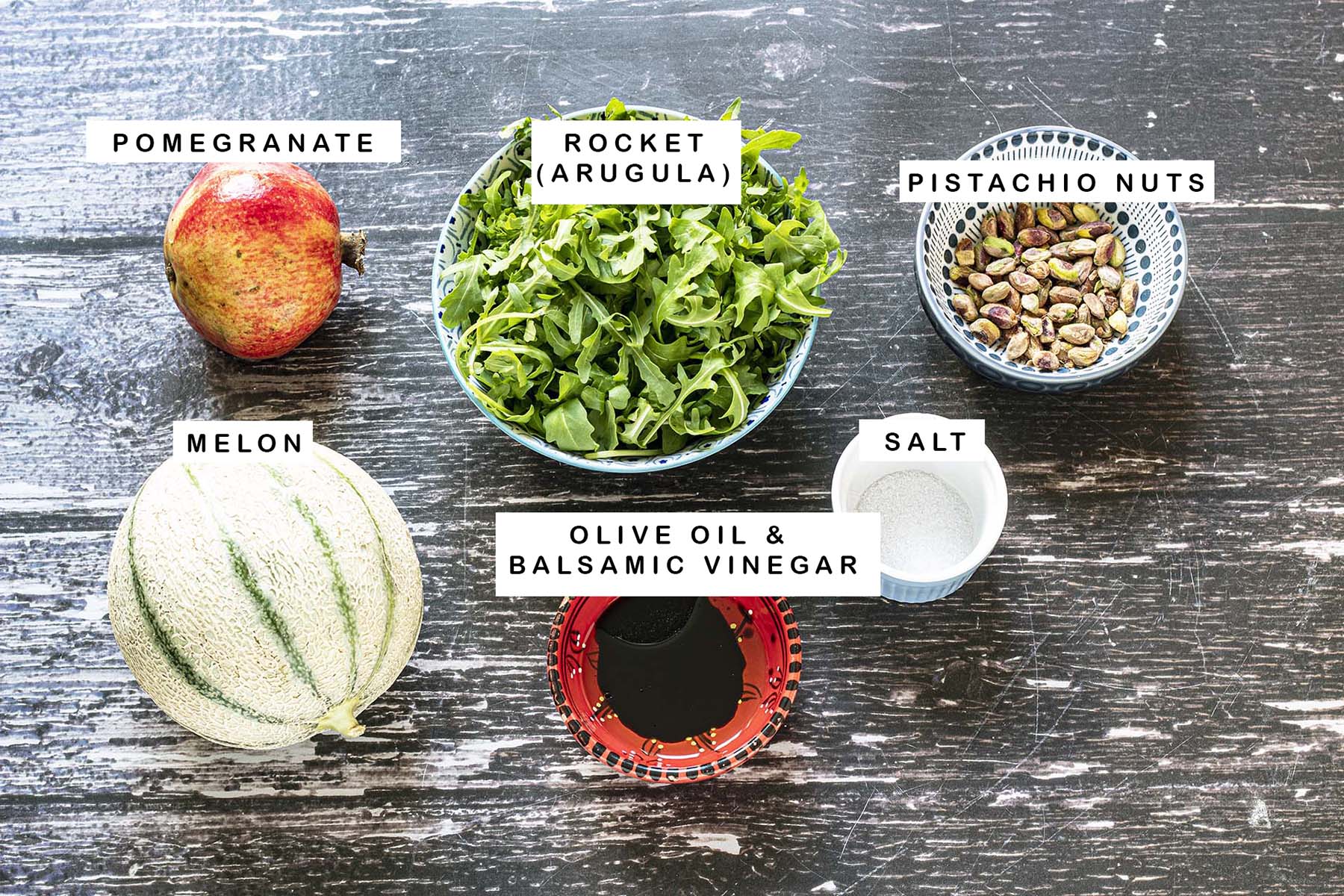 Rocket and melon starter Cook Veggielicious