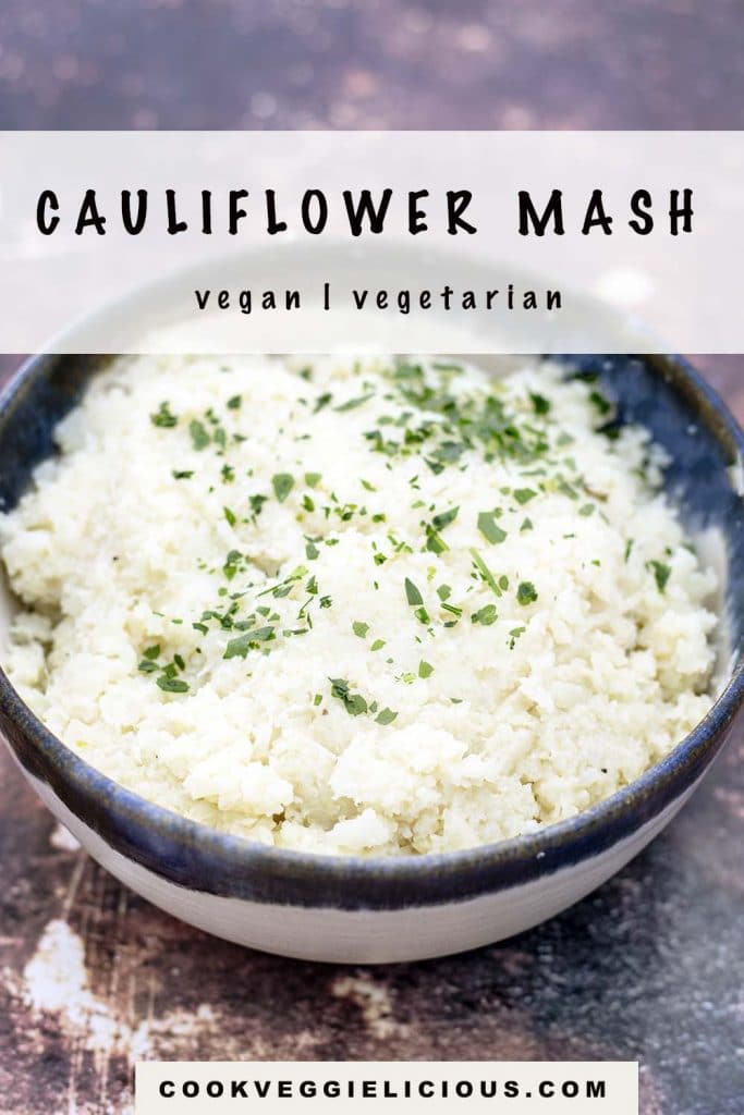 cauliflower mash in bowl